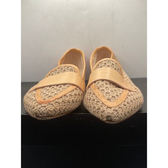 Loafers AGL Womens Size 8 Beige Woven Leather Loafers D548006 EU 38 main image 9
